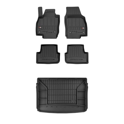 FROGUM ProLine 3D EIN Satz Gummimatten Exklusiven Auto Fußmatten und Kofferraumwanne Kofferraummatte für SEAT Arona ab 2017 | Die höchsten Kanten