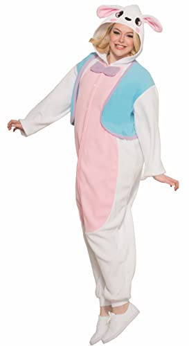 Forum Novelties Herren Bunny Piece Jumpsuit Kostüm, Rosa/Blau/Weiß, Einheitsgröße, Pink/Blau/Weiß, Einheitsgröße