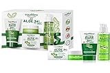 Equilibra Gesichts-Set, Aloe Dermo-Gel 3+ Dermoprotektoren Plus, Aloe Gesichtscreme gegen Falten und Füllstoff, Aloe Gel-Reinigungsmittel für Gesichtsreinigung, Geschenkverpackung