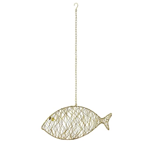 Metallanhänger Goldfisch, Metall, 50 cm, Kettenlänge 50 cm