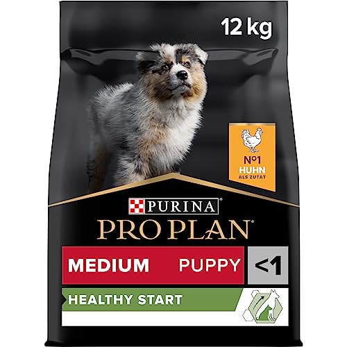 Pro Plan Dog Medium Puppy, Reich an Huhn, Trockenfutter Beutel