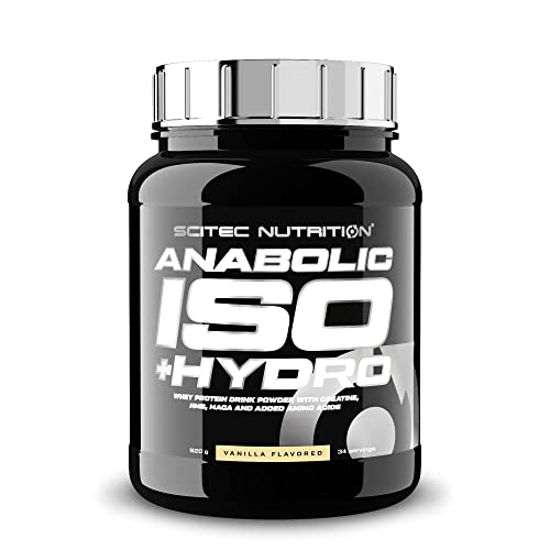 Scitec Nutrition Anabolic Iso + Hydro, Whey Protein mit Kreatin, HMB, Maca und Aminosäuren, 920 g, Vanille