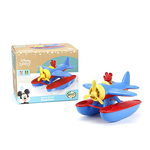 Green Spielzeug Disney Baby Exclusive Mickey Maus Seaplane, Blau/Rot - Pretend Spiel, Motor Fähigkeiten, Kinder Bad Spielzeug Schwimmen Vehicle. No BPA, Phthalates, PVC.
