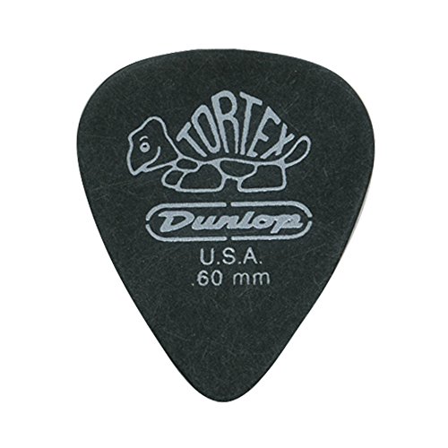 Dunlop 488R.60 Tortex® Pitch Black.60mm, 72/Bag