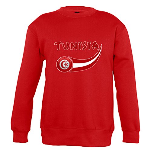 Supportershop Tunesien Sweatshirt Jungen L rot