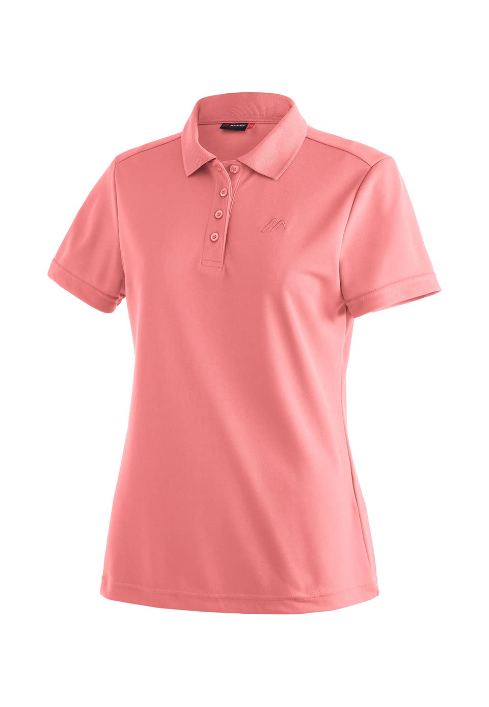 Maier Sports Damen T-Shirt Waltraud, einfarbiges Kurzarm Piqué-Shirt