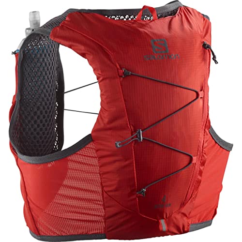 Salomon ACTIVE SKIN 4 with flasks-Fiery Red-EB L