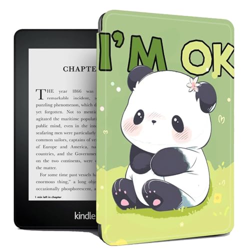 Hülle Für Kindle Paperwhite 10. Generation / 10. Generation 2018 – Schlanke, Leichte Smart-Cover-Hülle Mit Auto-Sleep-Wake-Kompatibel – Panda I&Quot;M Ok