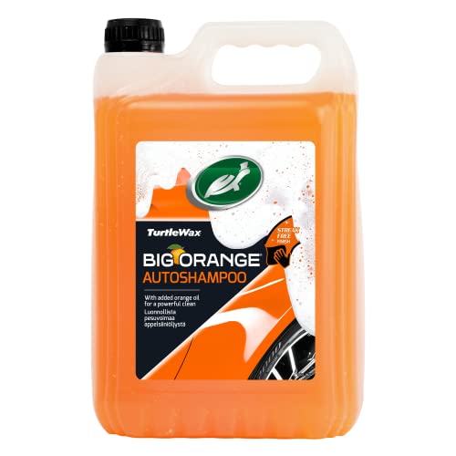 Turtle Wax 52817 Großes Orange Autoshampoo mit Streifenfrei Finish 5 L