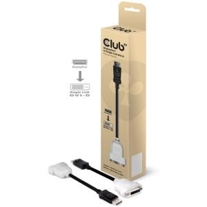 club3D DisplayPort / DVI Adapter [1x DisplayPort Stecker - 1x DVI-Buchse 24+1pol.] Schwarz