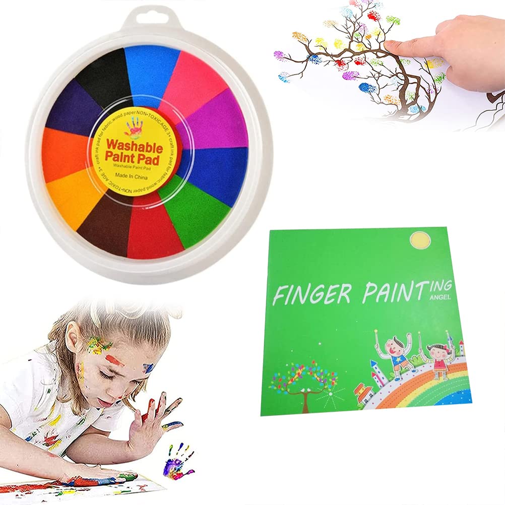HUSHUI Fingerfarben für Kinder, lustiges Fingermalset für Kinder ungiftig abwaschbar Fingerfarbe Fingerzeichnung Spielzeug DIY Handwerk