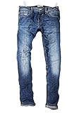 Blend Cirrus Herren Jeans-Hose Lange Hose Denim Leichter Strech aus hochwertiger Baumwollmischung Skinny Fit, Größe:W31/34, Farbe:702350
