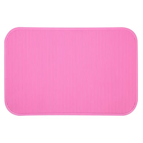 Germerse Easy Clean Pet Cushion wasserdichte Tierpflegematte, waschbares Tierpflegetisch-Pad, für Tierpflegetisch Haustier-Badetisch(Pink)