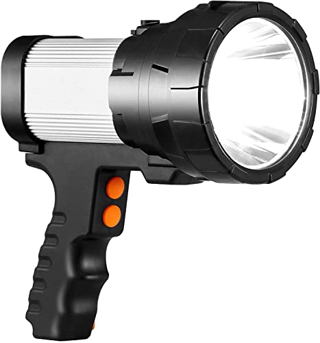 Cybbo LED Taschenlampe Aufladbar Extrem Hell 15000 Lumen Wasserdicht 6 Modi und 10000mAh Lange Arbeitzeit mit COB Arbeitsleuchte, Handlampen Taschenlampen für Geschenk, Angeln, Wandern