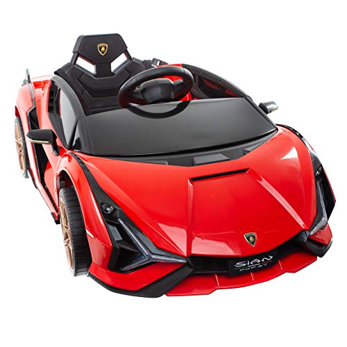 Sportwagen Lambo - ROT - geeignet für Kinder von 3 bis 5 Jahren - Kinderfahrzeug Elektroauto Kinderauto