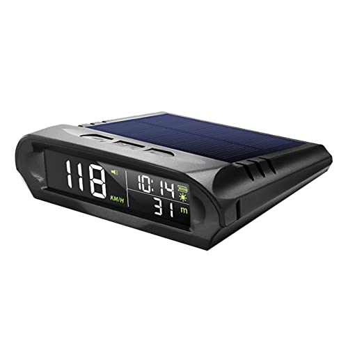 mansH Universal HUD X 98 Digitaler Solarzähler für Auto, GPS-Zähler, Alarm, Übergeschwindigkeit, Entfernung, Höhe, Anzeige Kopf hoch