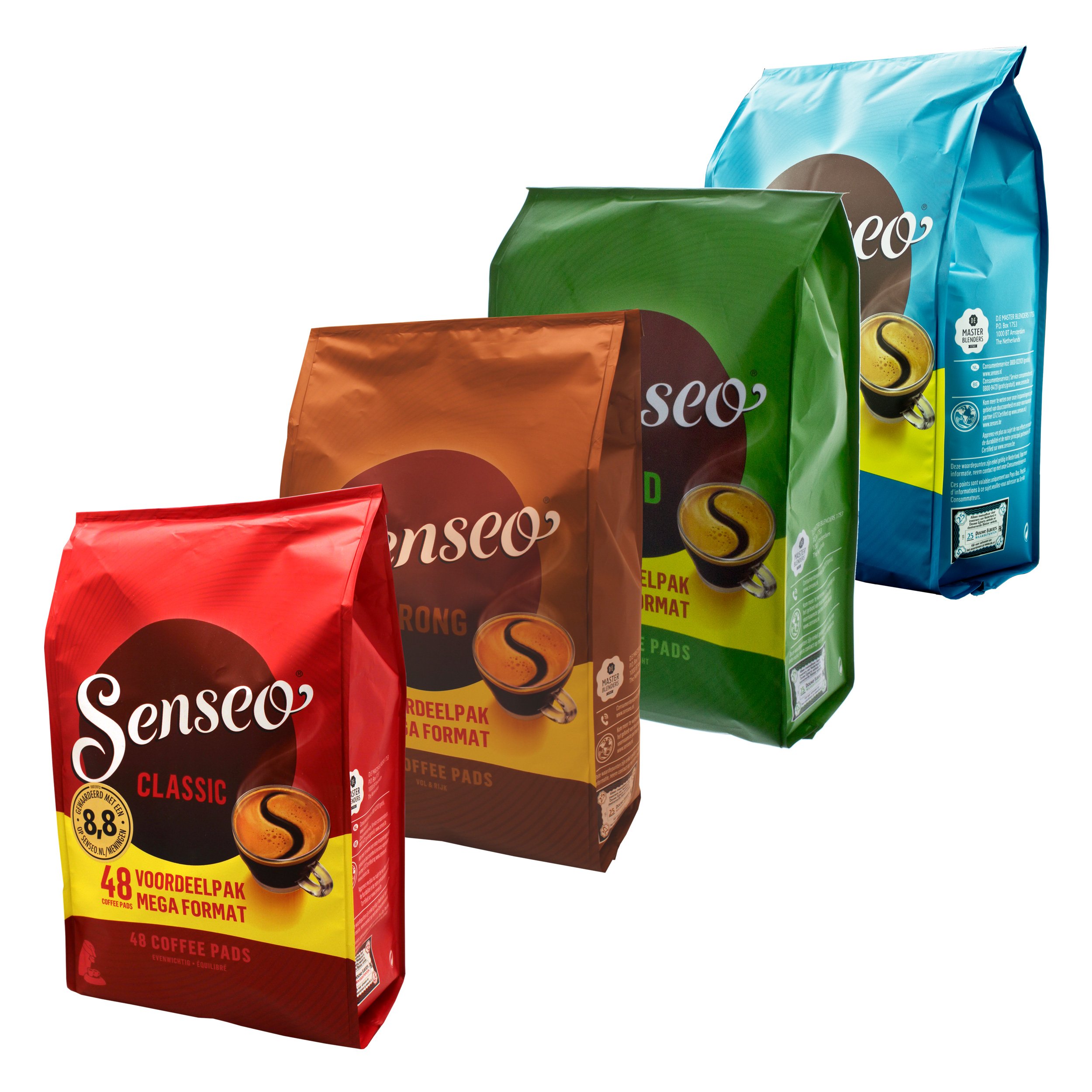 Senseo 48er Variation Family Pack, Kaffeepads, 4 Sorten, 192 Pads / Portionen