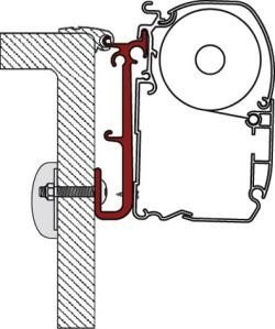 Fiamma F45 S – F45 L – ZIP Adapter Hymercamp 350