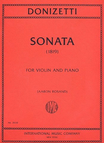 Sonata: for violin and piano