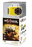 GoXtreme 20109 Victory HD Action-Kamera mit Wasserdichtem (5 cm (2 Zoll) Display, 720p, 1,3 Megapixel, CMOS-Sensor, microSD Kartenslot, USB, Li-Ion Akku) gelb