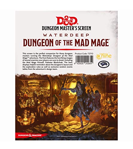 Gale Force Nine 73710 - D&D Waterdeep Dungeon of the Mad Mage - DM Screen