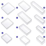 Cuigu Silikonform zum Basteln, quadratisch, rechteckig, Spiegel-Modell, Epoxidharz, Handwerk, Schmuck, Dekoration (11 Stück, A -K)