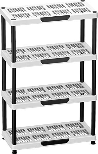 Duramax Shelving Rack 4 Haushaltsprodukt, White & Black