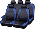 Sitzbezügesets Autositzbezüge Set für Chrysler PT Cruiser (2005) Sitzbezüge Auto Set für die Vordersitze Rückbank Kissen Schutz,C-Blue