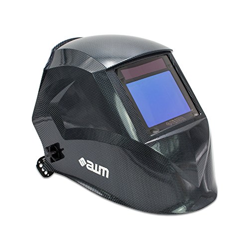 awm® WH03C Automatik Schweißhelm Schweißschirm Carbon Schweißmaske Solar Schweißbrille *Sichtfeld 100 x 73 mm