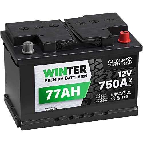Winter Premium Autobatterie 12V 77Ah 750A/EN statt 70Ah 72Ah 74Ah 75Ah