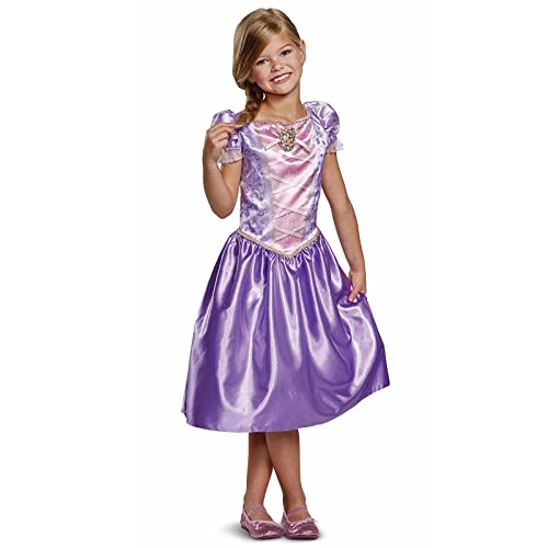 Disguise Disney Offizielles Classic Rapunzel Kostüm Kinder, Prinzessin Kostüm Für Mädchen, Größe M