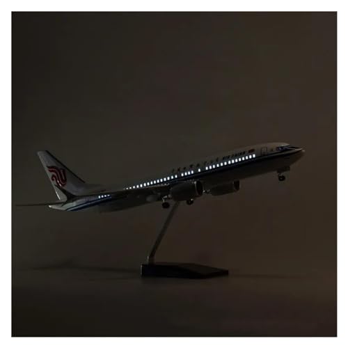 DIOTTI Aerobatic Flugzeug Maßstab 1:85 Druckgussmodell China International Flights Airlines Boeing 737MAX Flugzeug Airbus Display (Farbe : with Light)