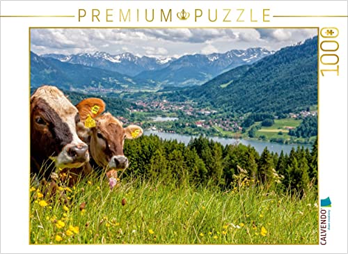 CALVENDO Puzzle Sicht auf den Alpsee in Immenstadt 1000 Teile Lege-Größe 64 x 48 cm Foto-Puzzle Bild von TomKli
