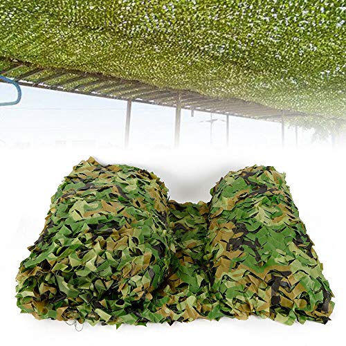 TFCFL 6x4M Camo Tarnung Netz,Camouflage Jagd Outdoor Tarnnetz Armee Outdoor Camping Deckungslager,grün