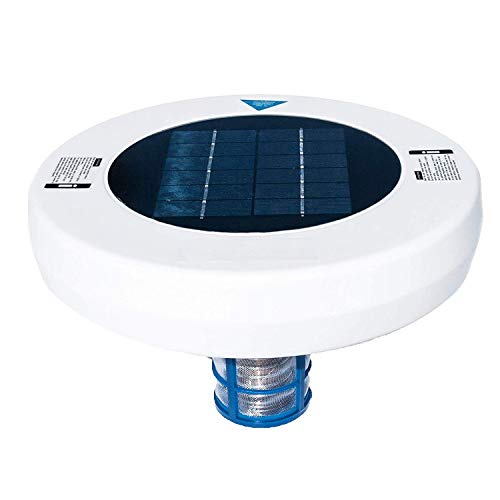 DUAO Solar Pool-Ionisator, Kupfer Silber Ionen Schwimmbadreiniger Wasseraufbereiter, Kills-Algen Pool Ionisator für Whirlpools im Freien