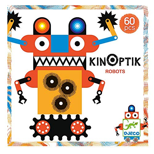 Djeco Kreativkasten Kinoptik Roboter 60 Teile ab 6 Jahre