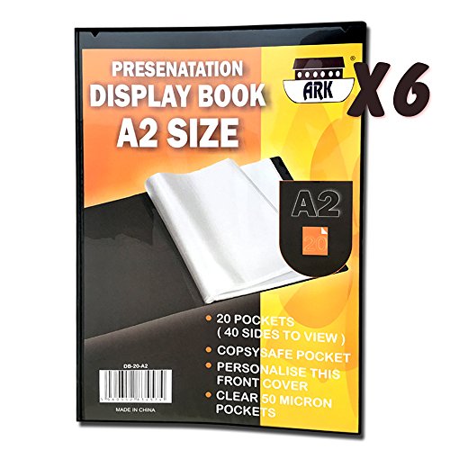 A2 schwarz Präsentation Display Buch von Arche (6 x 20 taschen (20%))