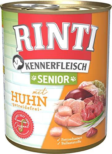 Rinti Kennerfleisch SENIOR+Huhn, 12er Pack (12 x 800 g)