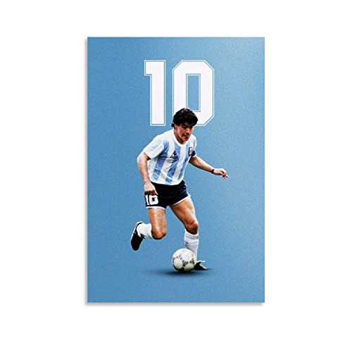 AIPHE Foto Auf Leinwand Sport Diego Maradona Drucken Bilderbilder für Wohnzimmer Schlafzimmer Dekoration 30x50cm Kein Rahmen