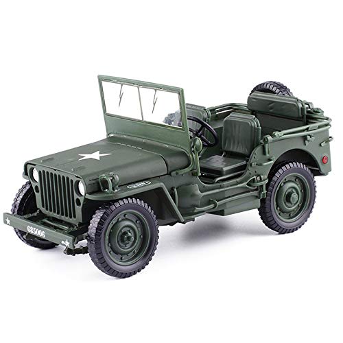 DEKLONPER 1:18 Modell Alten Welt Krieg Willys Fahrzeuge Legierung Auto Modell für Kinder Spielzeug Geschenke