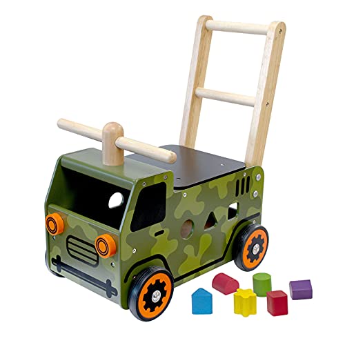 loopspeelgoed - I'm Toy Loop- en Duwwagen Legertruck (1 TOYS)