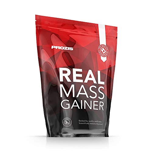 Prozis Real Mass Gainer 2722 g Erdbeere - Gainer mit Protein für Muskelwachstum und Erhalt