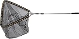 Zebco Erwachsene Netze und Landungshilfen Klappkescher 2.70m Tele Rubber Net 3 Sec. 10mm, Mehrfarbig