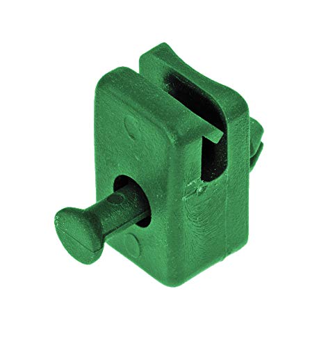 GAH-Alberts 655853 Spanndrahthalter mit Nietstift, Kunststoff, grün / 50 Stück