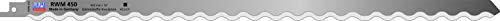WILPU Säbelsägeblatt Spezial Anwendungen, RWM 450 (2 Stück, Sägeblätter für Styropor/Bauschaum/Teppich/Gummi, Doppelter Wellenschliff, Zahnteilung Wellenschliff, Schnittlänge 430 mm)