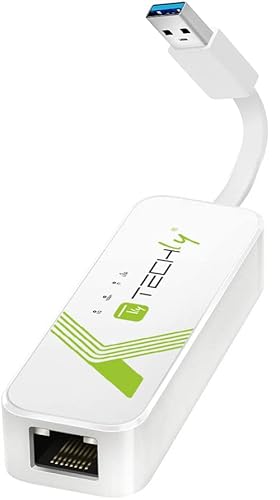 Techly 109740 Adapter USB 3.0 Ethernet Gigabit RJ45 LAN WeiÃ