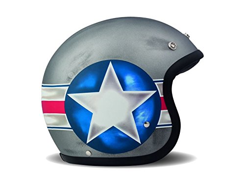 DMD Motorcycle Helmet, Grey, Größe M1 56