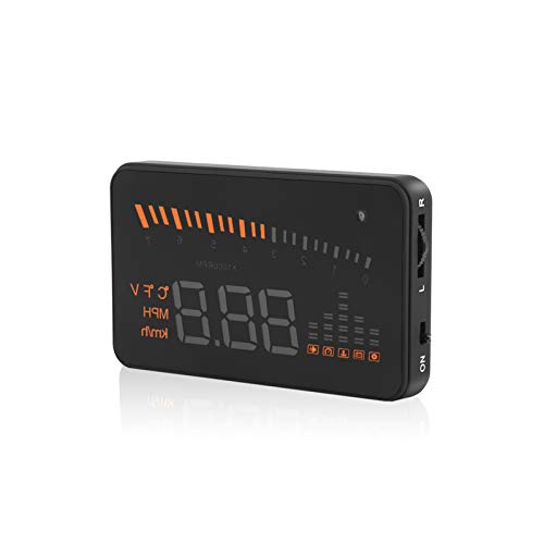 VGEBY Auto HUD Alarmsystem Universal 3 Zoll Heads-Up Display Mit LED Digtalanzeige OBDII Schnittstelle Geschwindigkeit Warnung Windschutzscheibe Projektors System