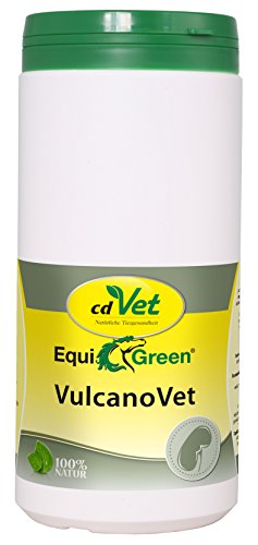 cdVet Naturprodukte EquiGreen VulcanoVet 800 g - Pferde - Unterstützt die Darmgesundheit - bindet Toxine in Darm - Schutz vor Pilzgiften + Leber- und Nierenstoffwechselentlastung - Gesundheit -