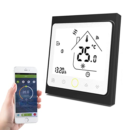 Smart Wifi Thermostat, Wifi Programmierbarer Wasserthermostat LCD Display Temperaturregler Kompatibel mit Alexa, Google Home, IFTTT, 5A